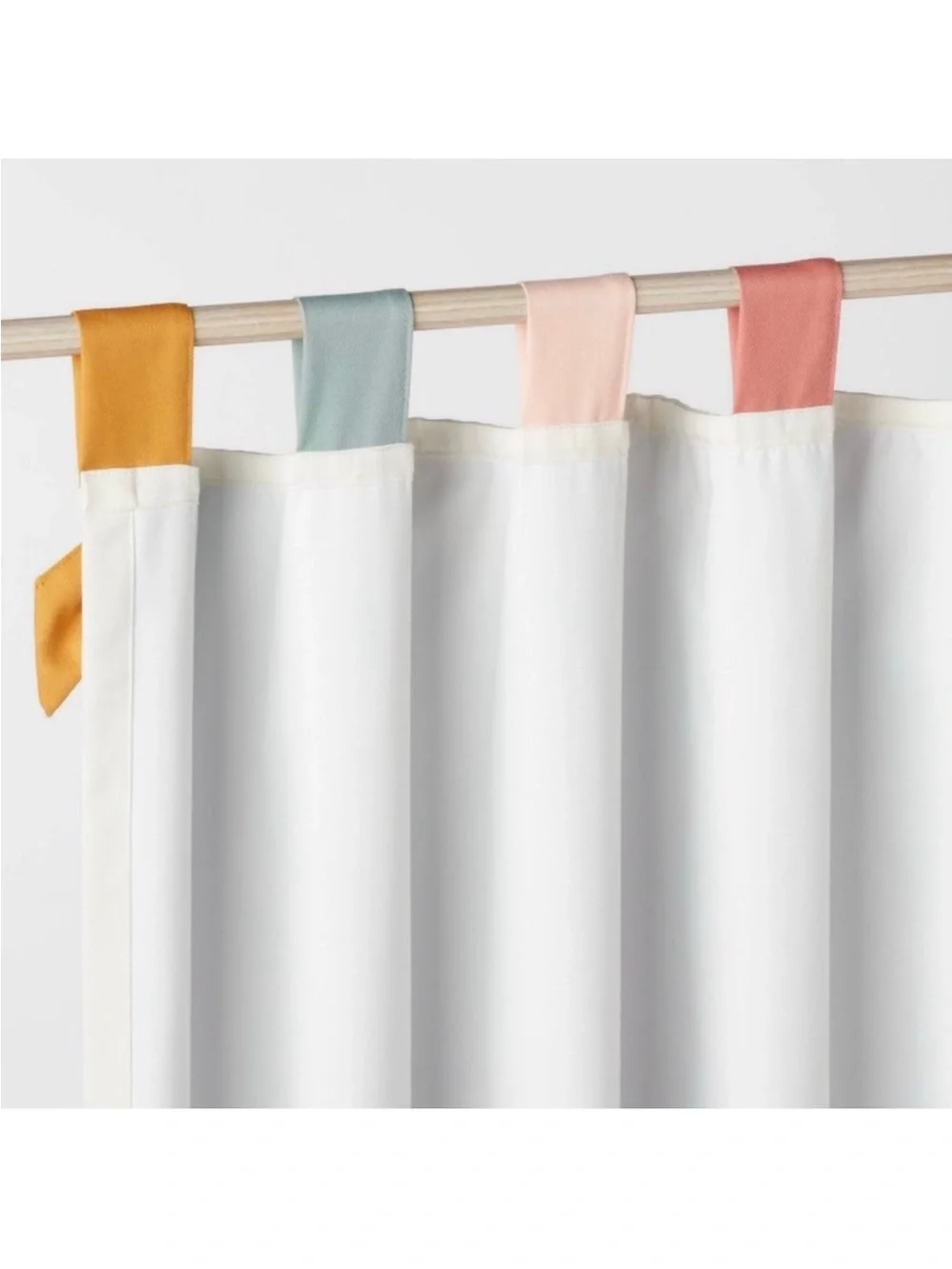 Blackout 95” Tie Top Embellished Kids Panel Curtain Ties Pillowfort